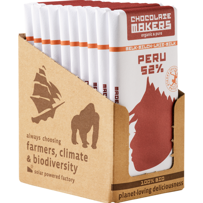 Bio Peru Milk 52% (10 bars)
