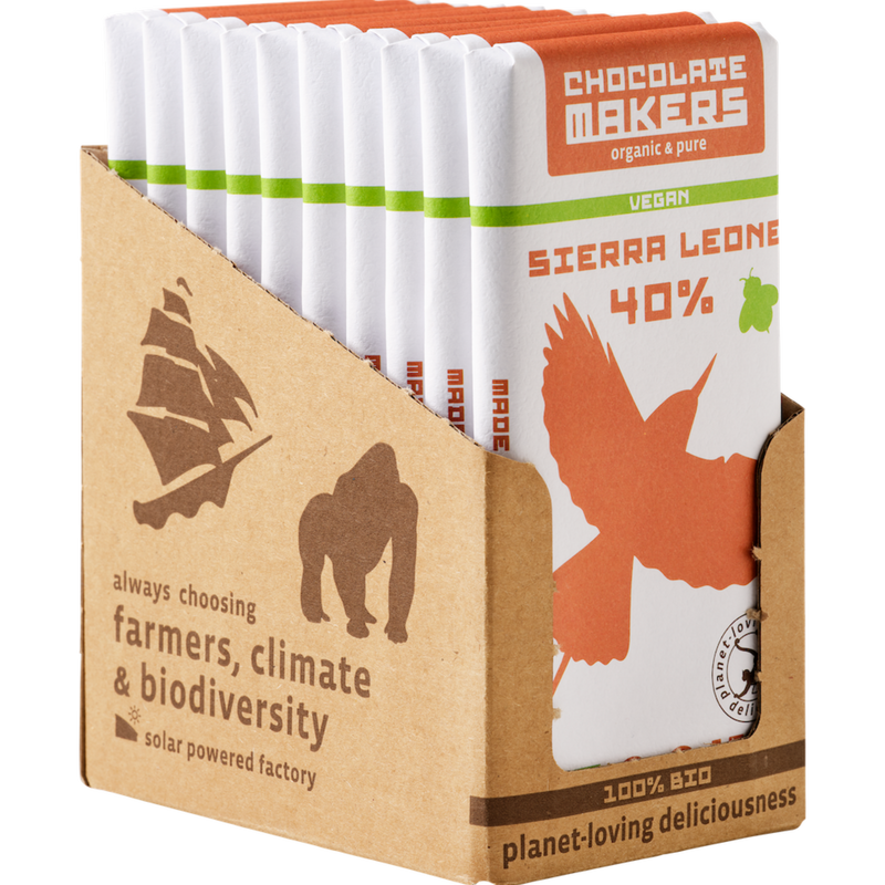 Bio Sierra Leone Vegan 40% (10 bars)