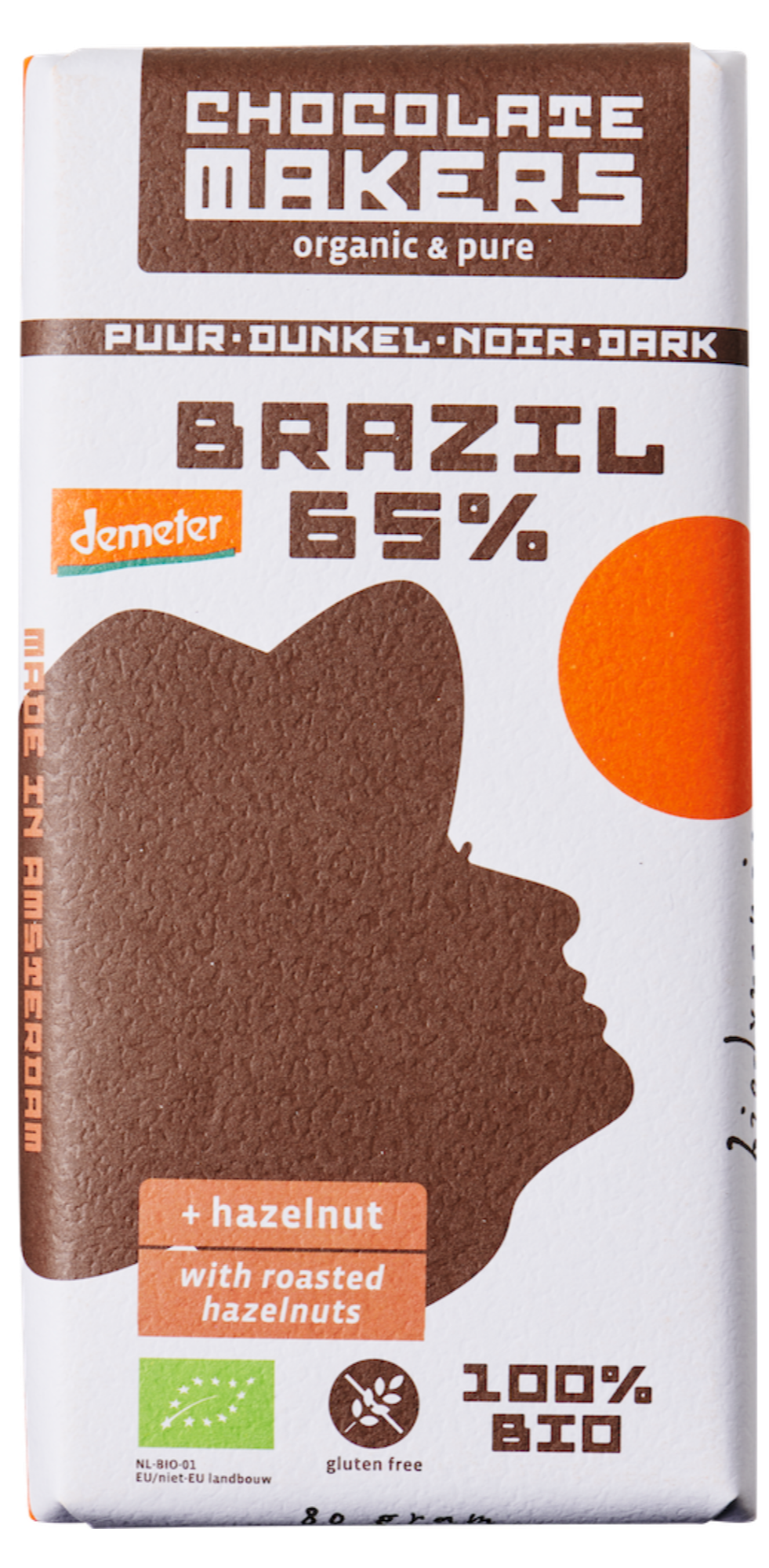 Brazil 65% cacao | Dark Chocolate with Hazelnuts
