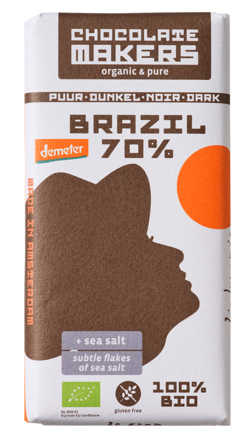 Brazil 70% cacao | Dark Chocolate with Sea Salt