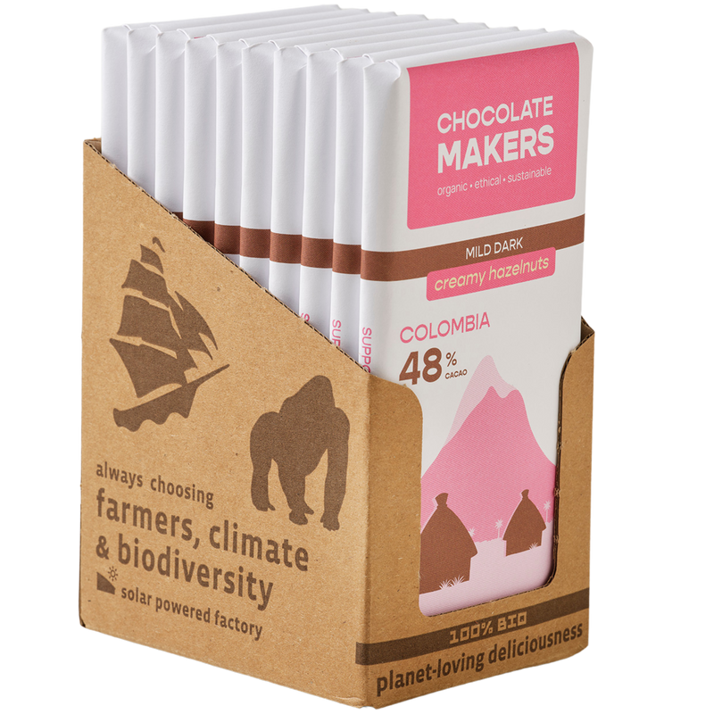 Bio Colombia Dark 48% Creamy Hazelnut (10 bars)