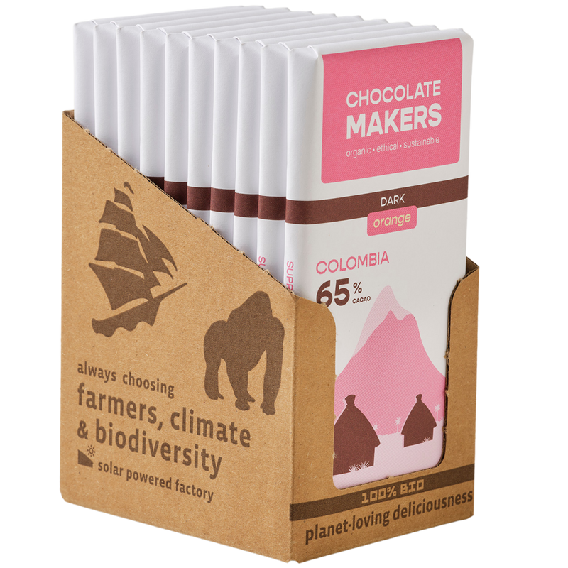 Bio Colombia Dark 65% Orange (10 bars)