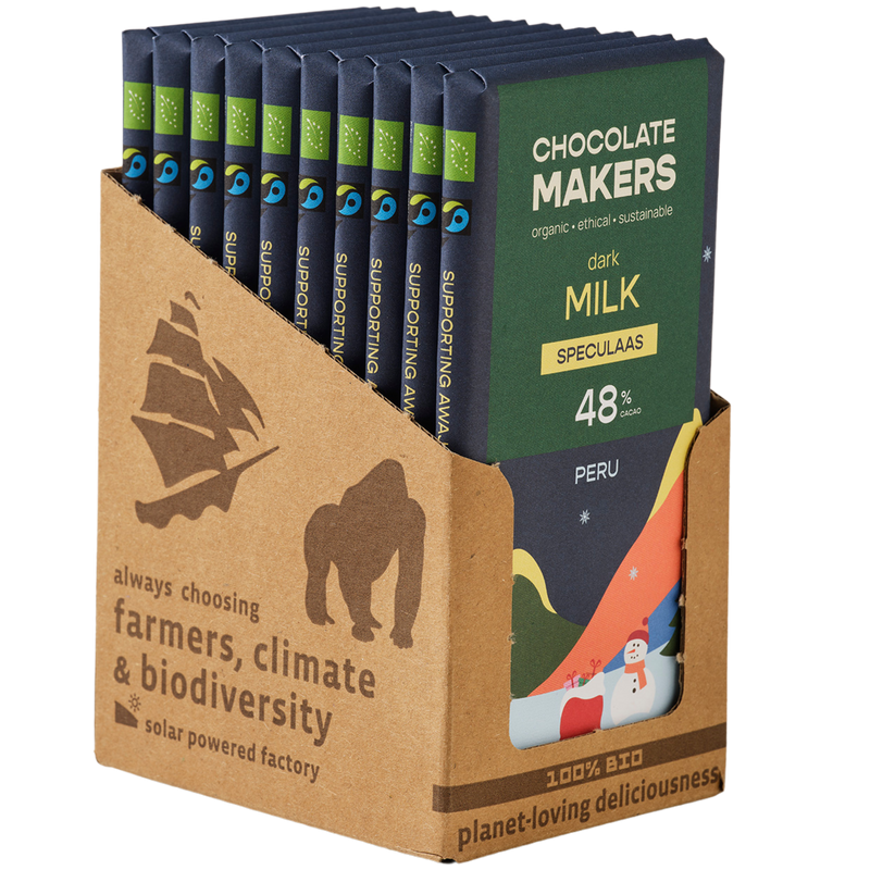 Bio Xmas Peru Milk 48% Speculaas (10 bars)