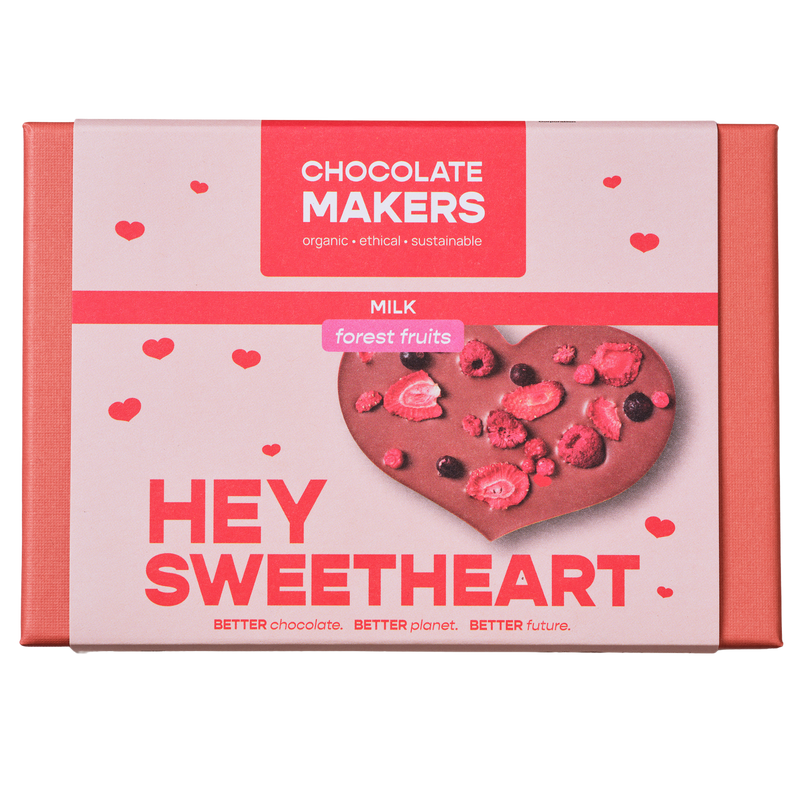 Bio Hey Sweetheart Milk Colombia 49% rode vruchten (doos van 8)