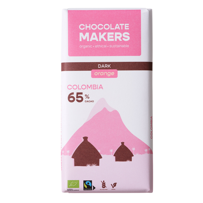 Kolumbien 65 % Kakao | Dunkle Schokolade mit Orange
