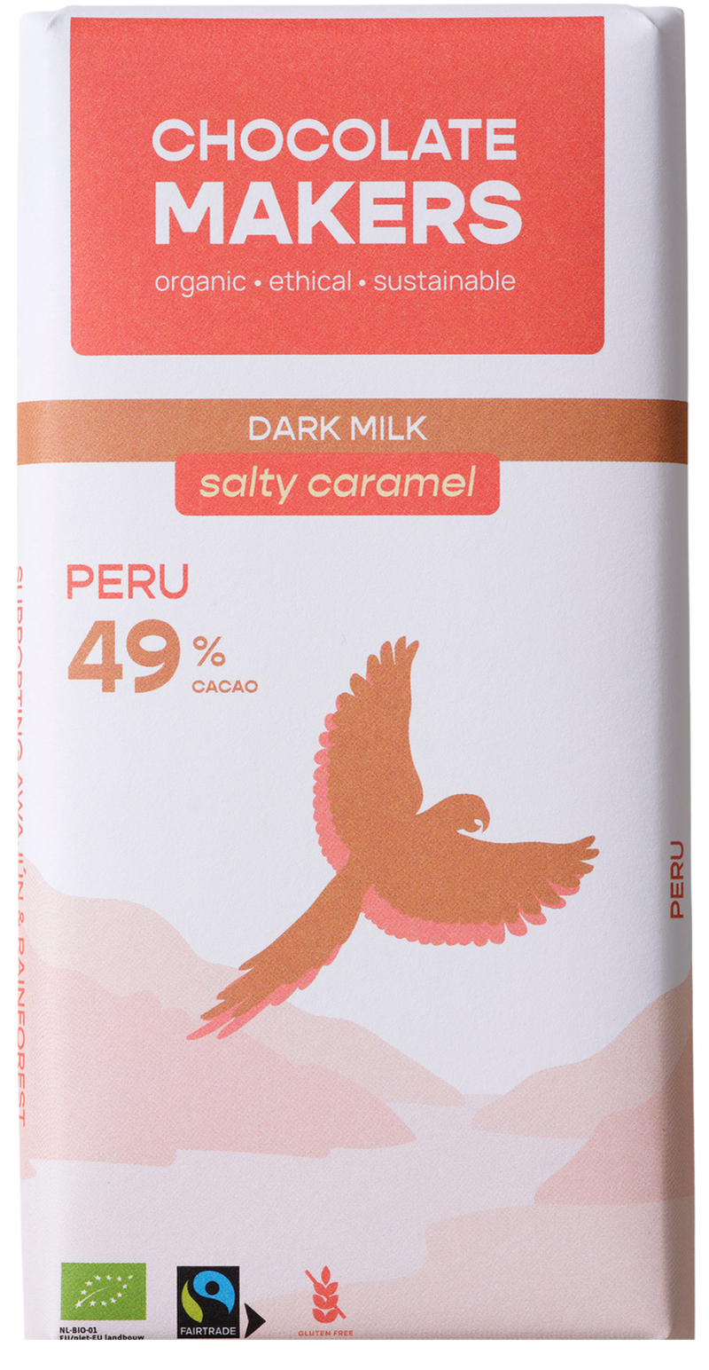 Peru 49% cacao | Milk Chocolate with Salty Caramel
