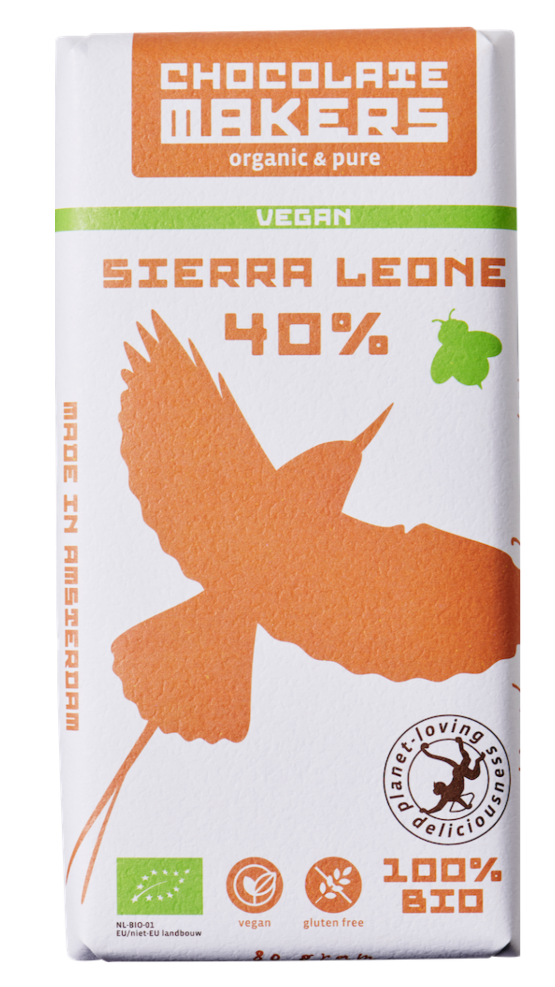 Sierra Leone 40% cacao | Vegan Chocolate