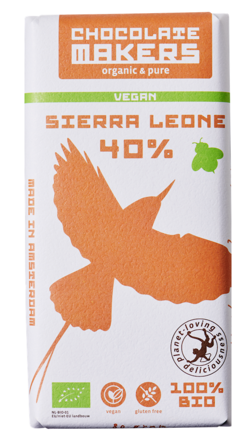 Sierra Leone 40% cacao | Vegan Chocolate