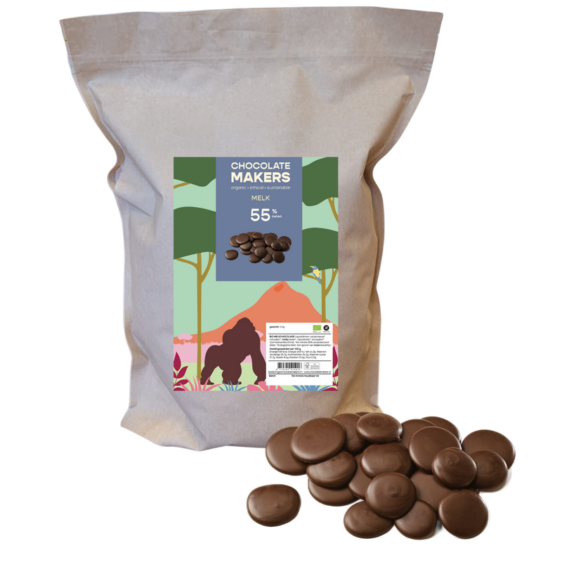 Bio Premium Couverture Milk 55% (2 kg)
