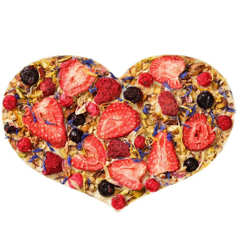 Chocolate Heart | White + Forest Fruits corporate gifting