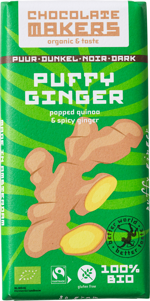 Puffy Ginger Dark - Puffed Quinoa & Ginger