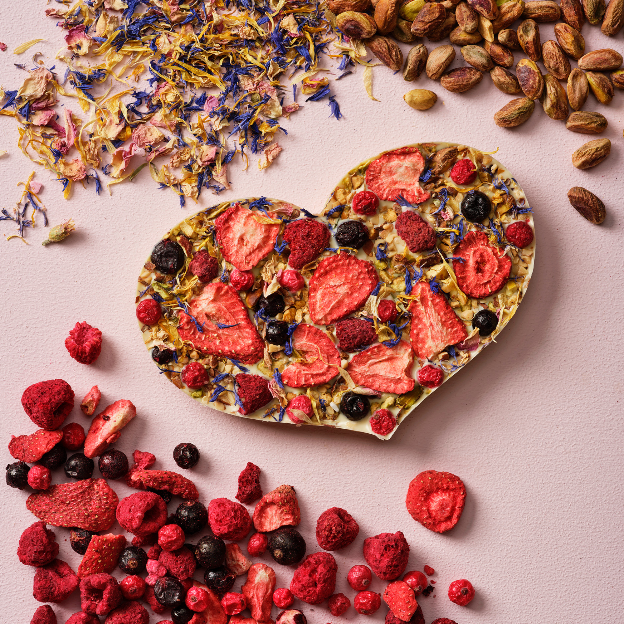 Chocolate Heart | White + Forest Fruits corporate gifting