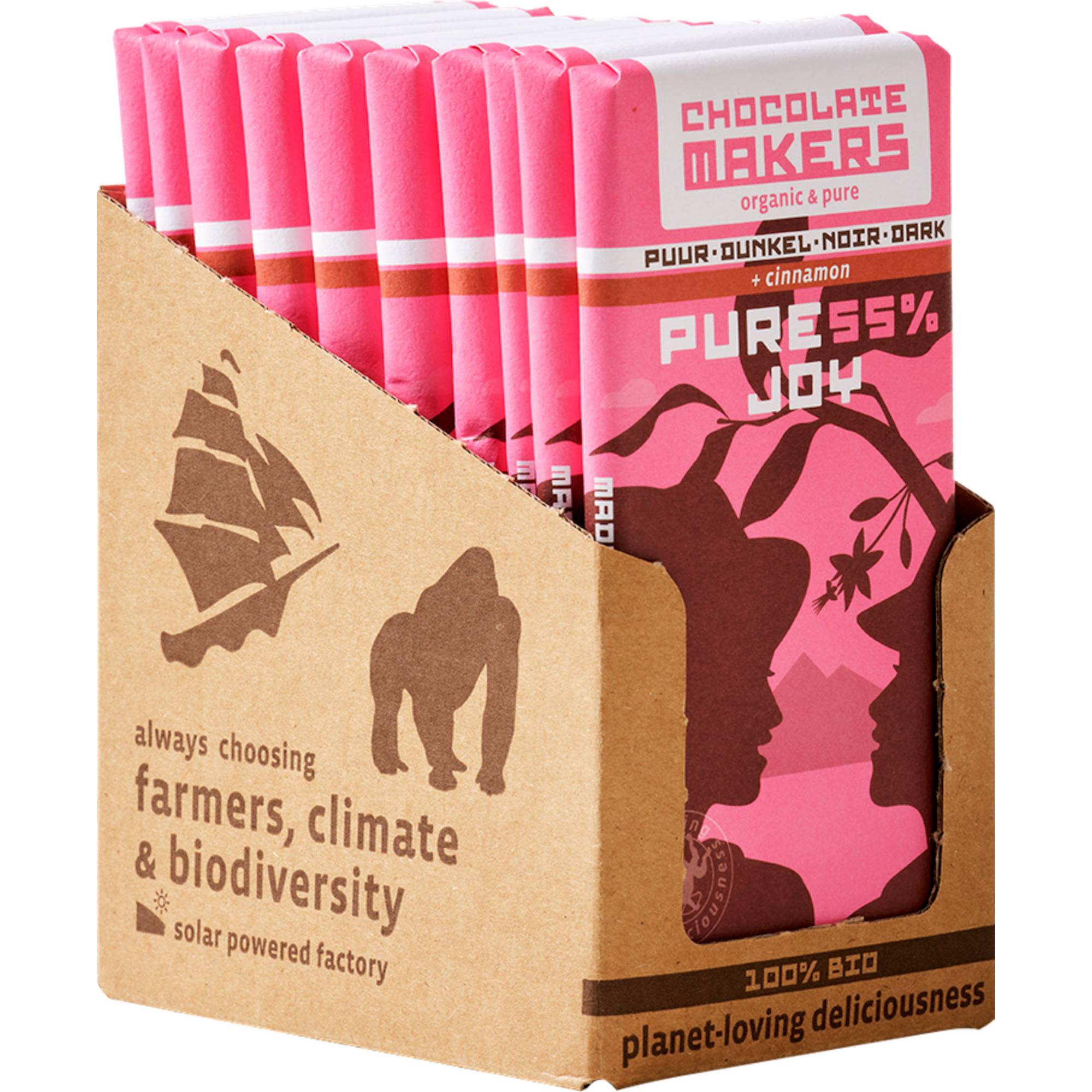 Bio Colombia Dark 55% Cinnamon (10 bars)