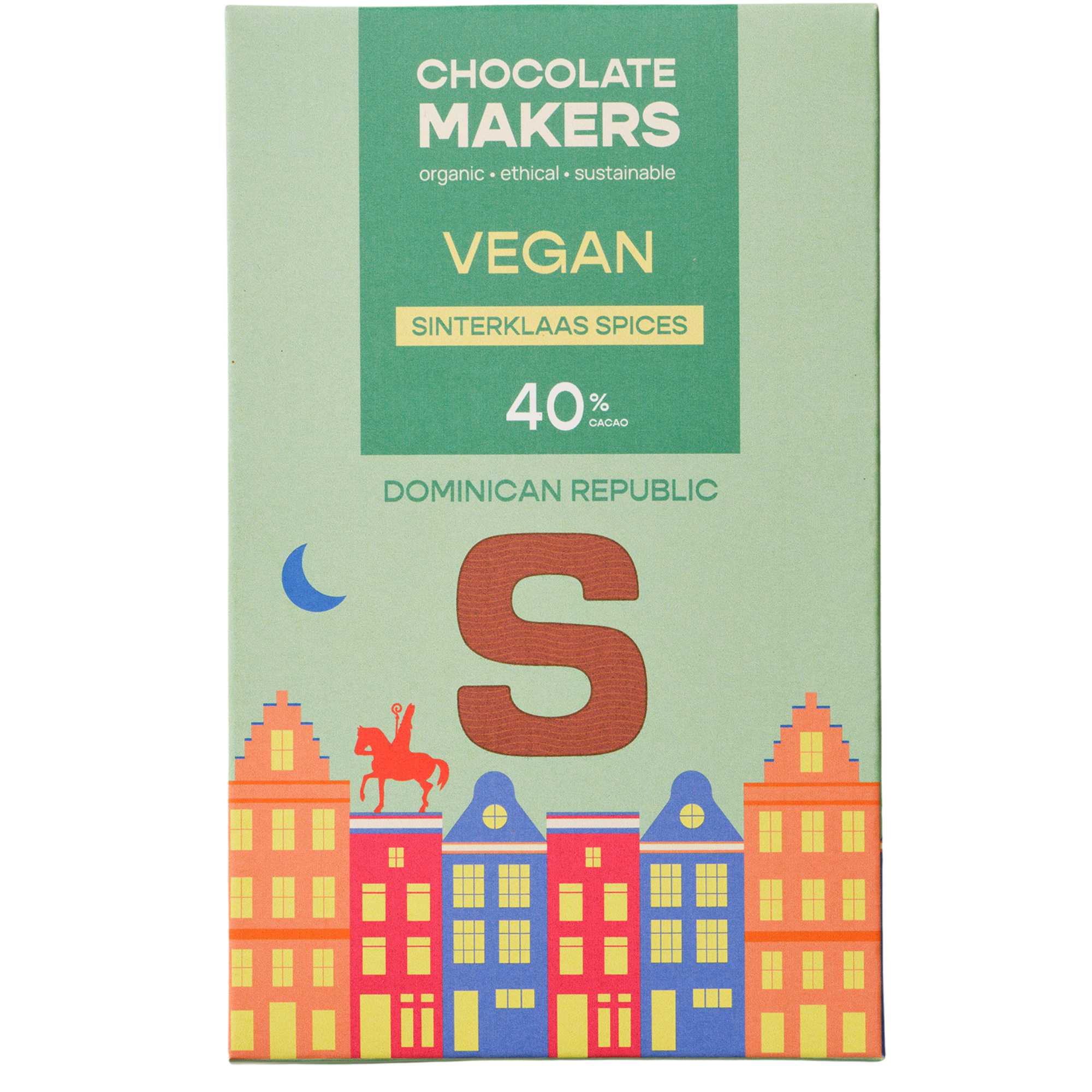 Sintletter 40% cacao | Vegan Chocolate with Sinterklaas Spices