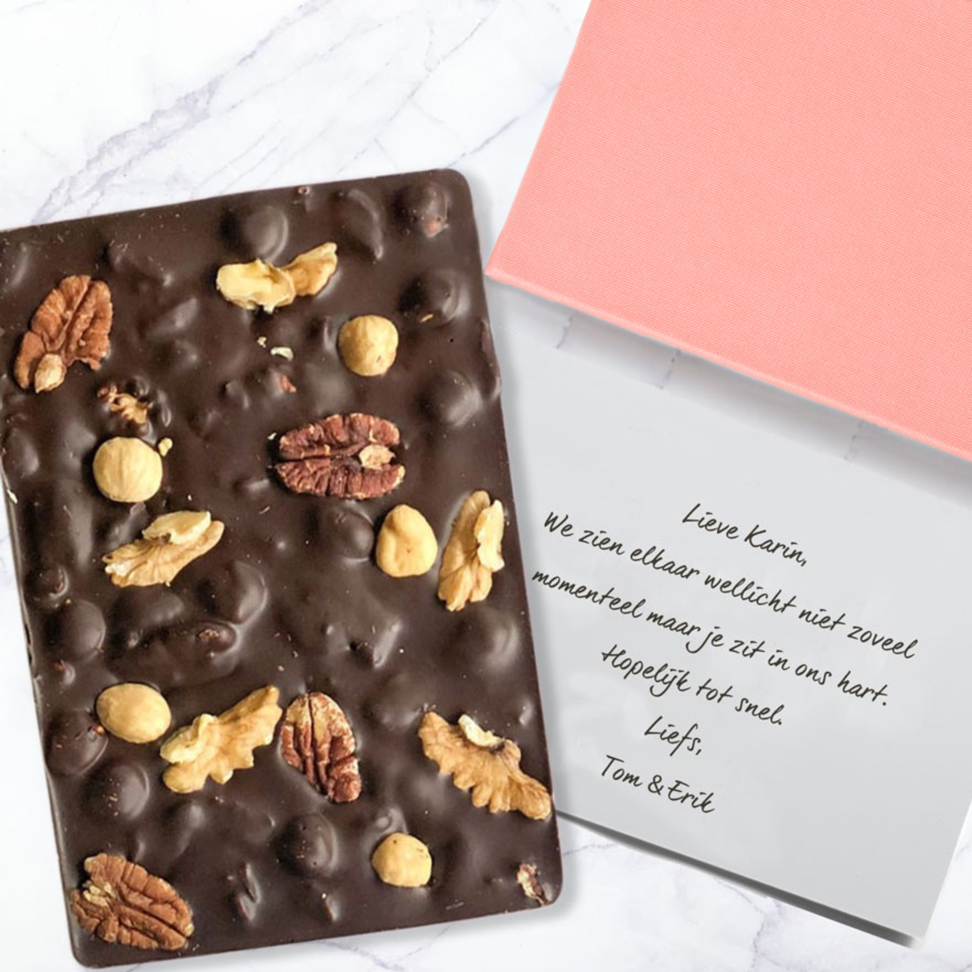 Premium Chocolate Bar| Dark + Nuts corporate gifting