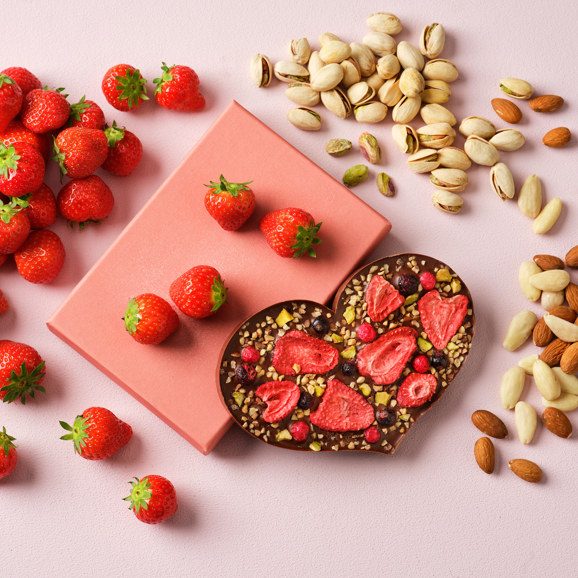 Chocolate Heart | Milk + Strawberries corporate gift