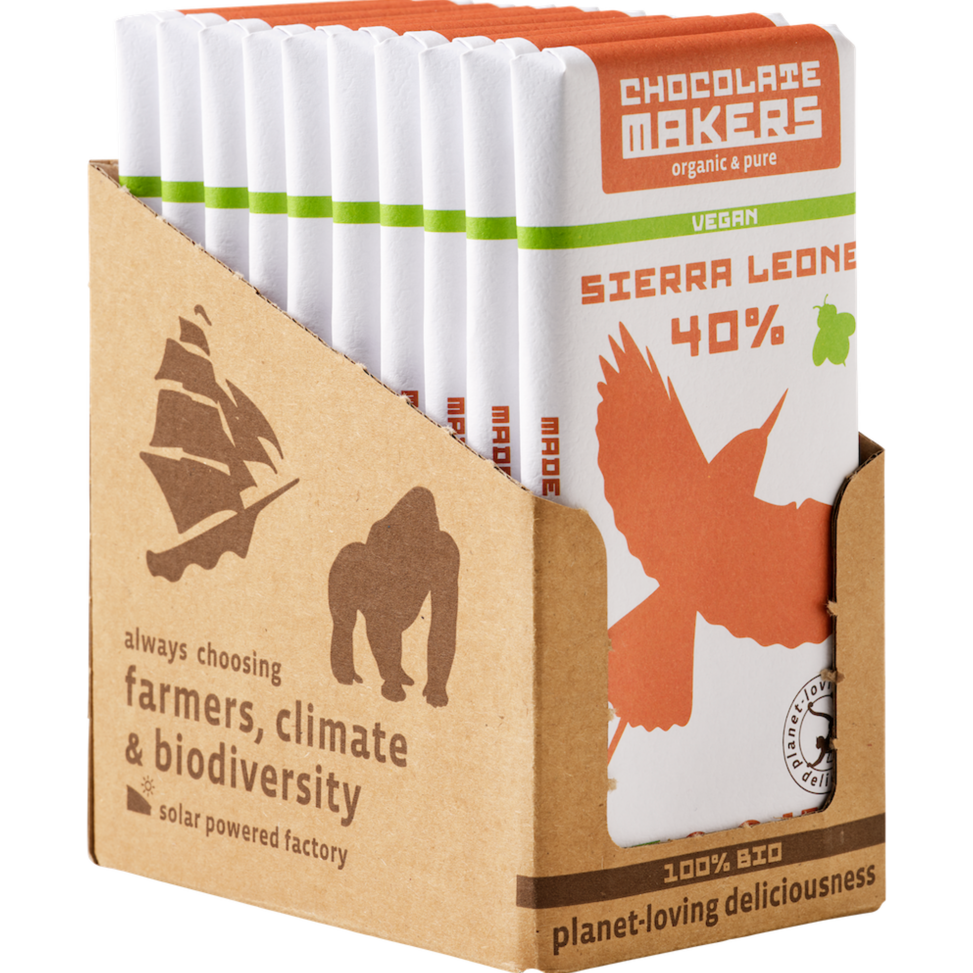 Bio Sierra Leone Vegan 40% (10 bars)