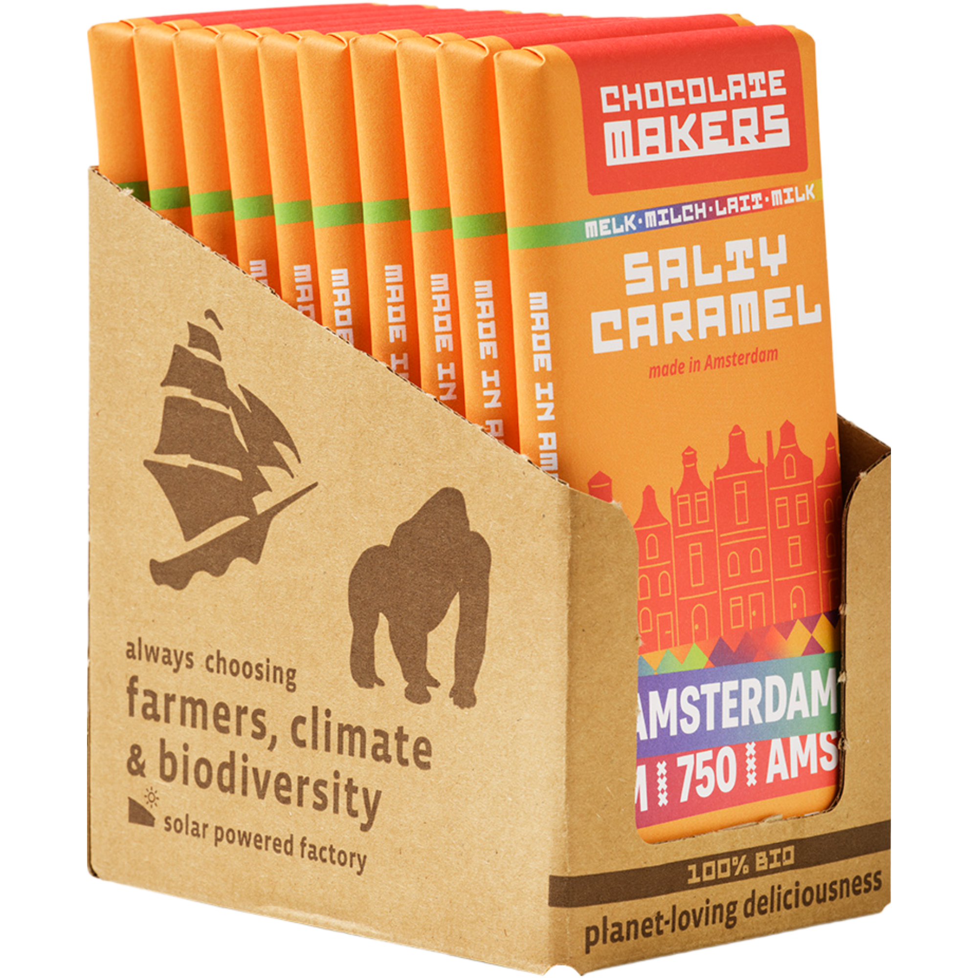 Amsterdam 750 Milk 49% Salty Caramel (10 pcs)