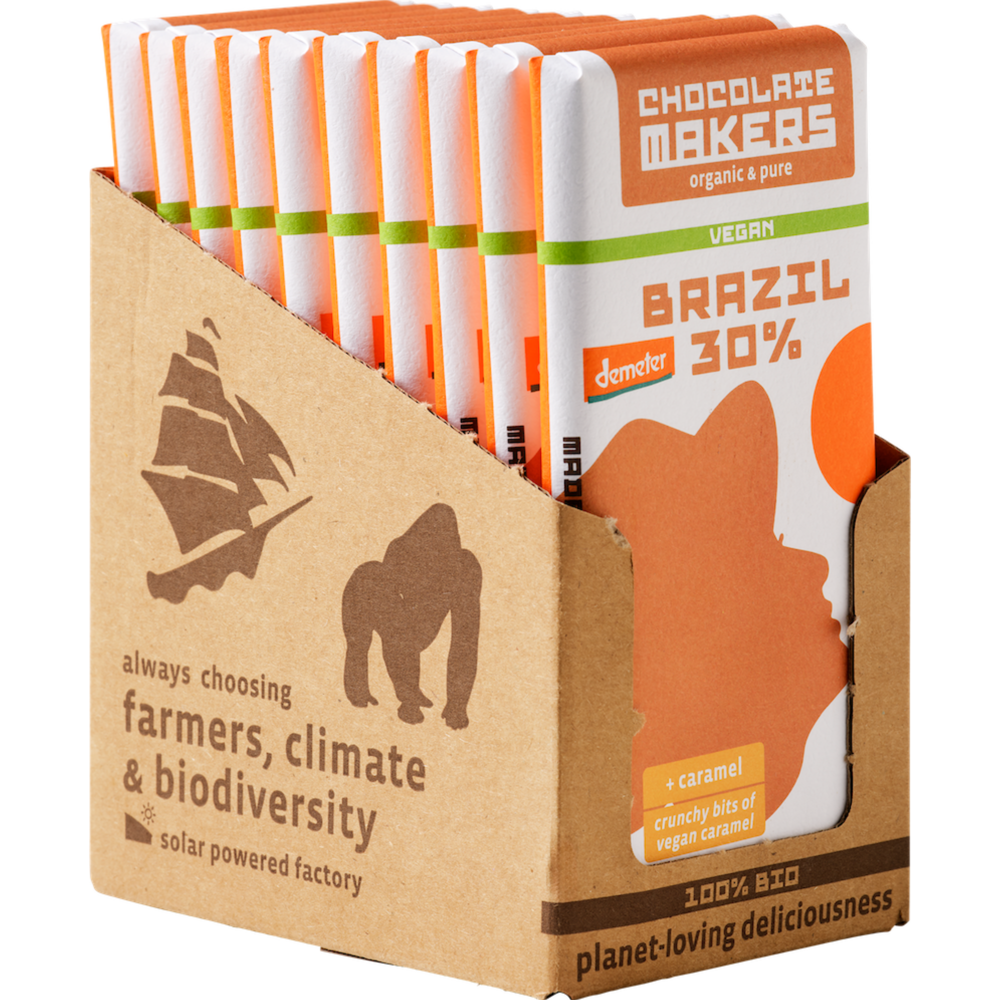 Bio Brazil Vegan 30% Caramel (10 pcs)