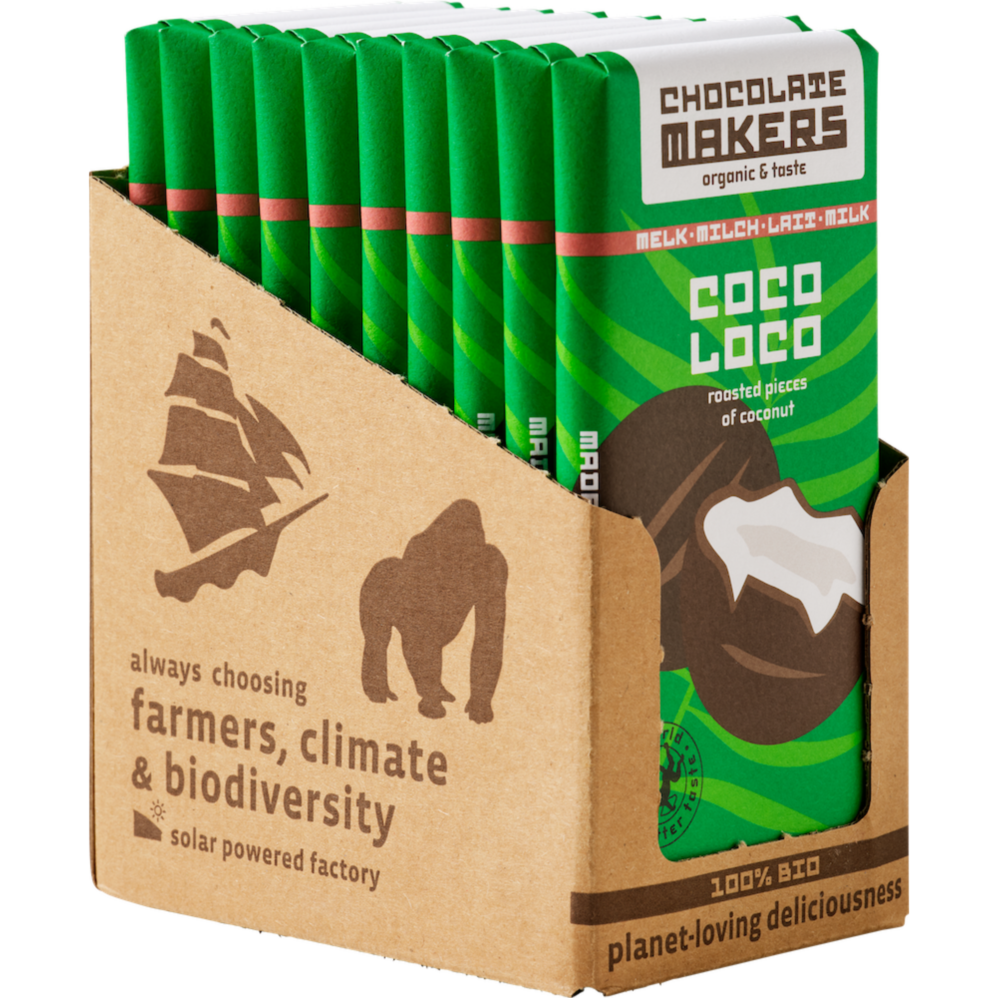 Bio Coco Loco Dark Milk - Roasted Coconut (10 pcs)