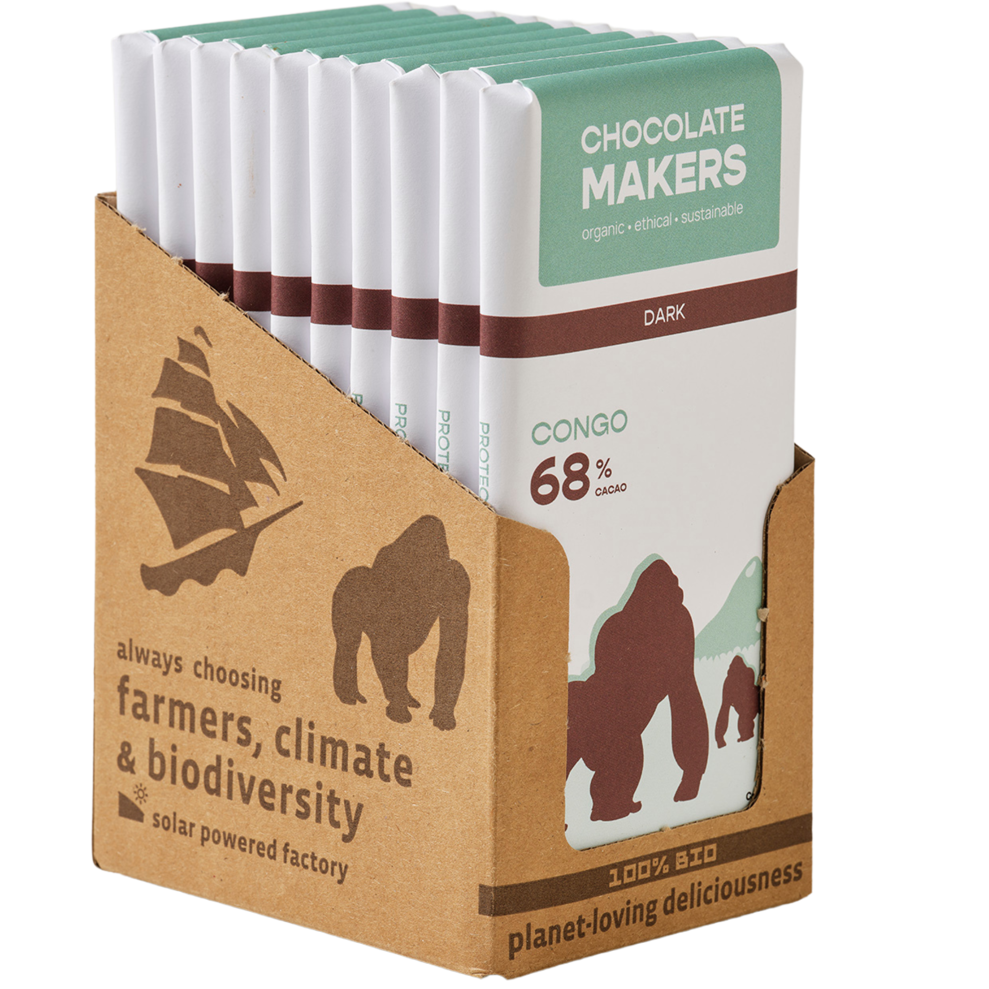 Bio Congo Dark 68% (10 Riegel)