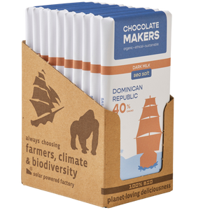 Bio Dom Rep Milk 40% Sea Salt (10 bars)
