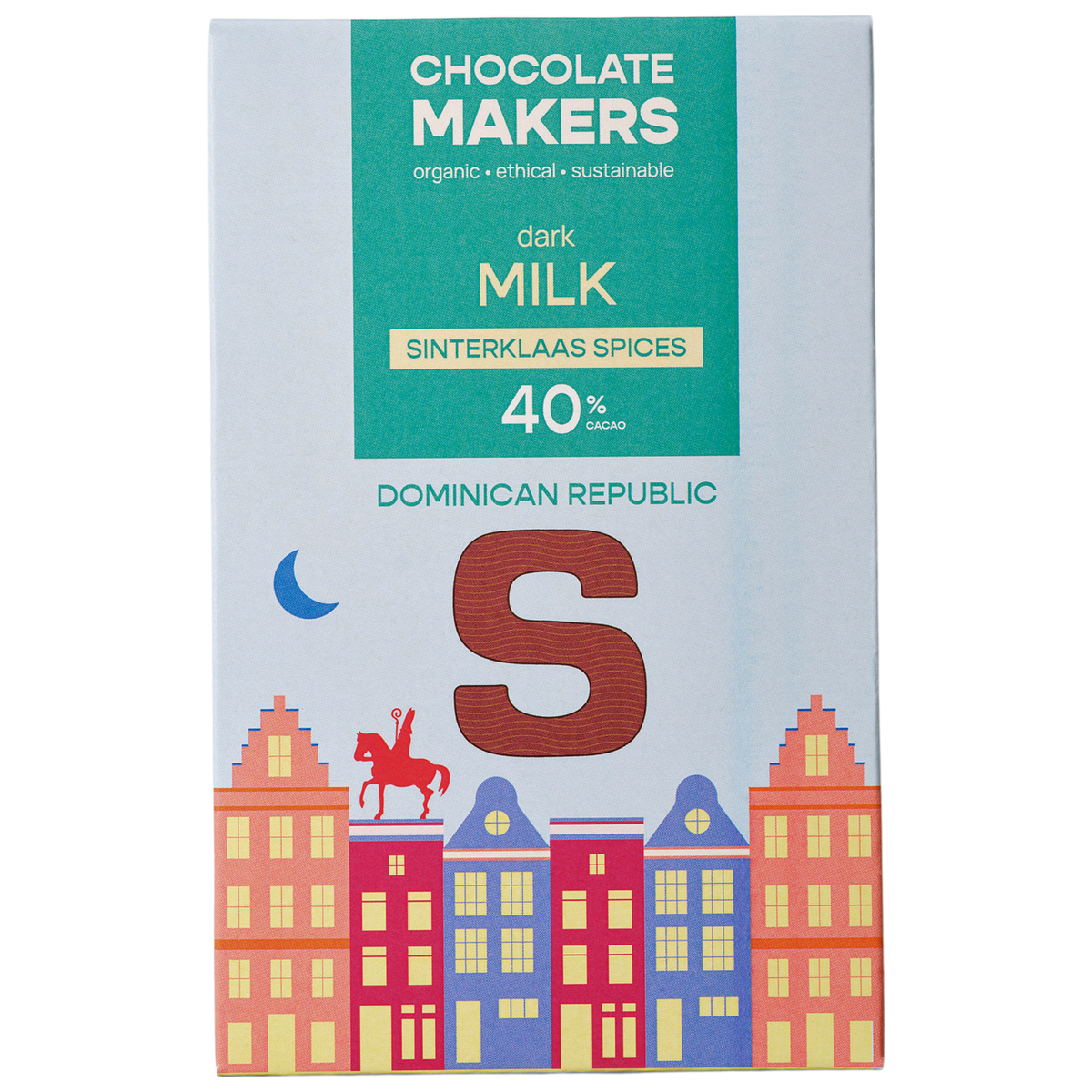 Sintletter 40% cacao | Milk Chocolate with Sinterklaas Spices