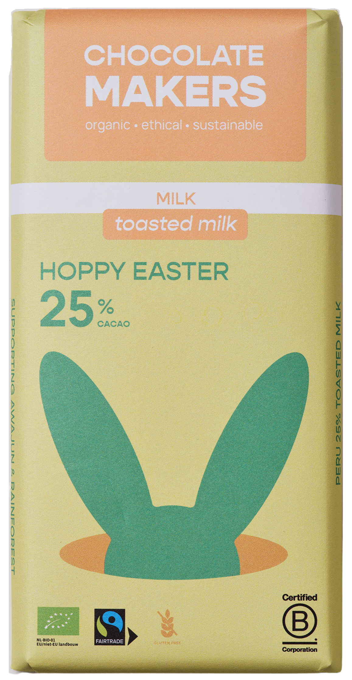 Biologische Hoppy Paas Geroosterde Melk 25% (10 repen)