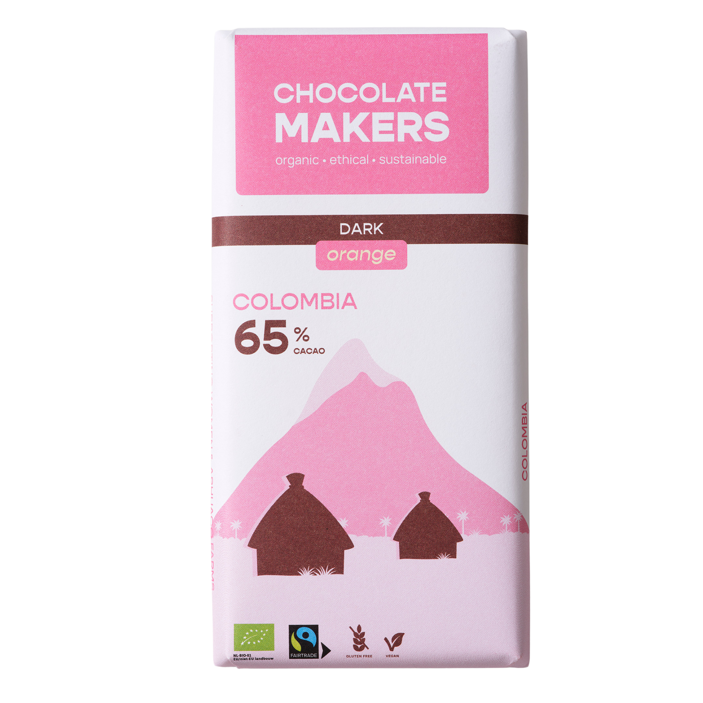 Kolumbien 65 % Kakao | Dunkle Schokolade mit Orange