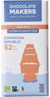 Dominican Republic 52% cacao | Milk Chocolate with Coffee & Cacao Nibs