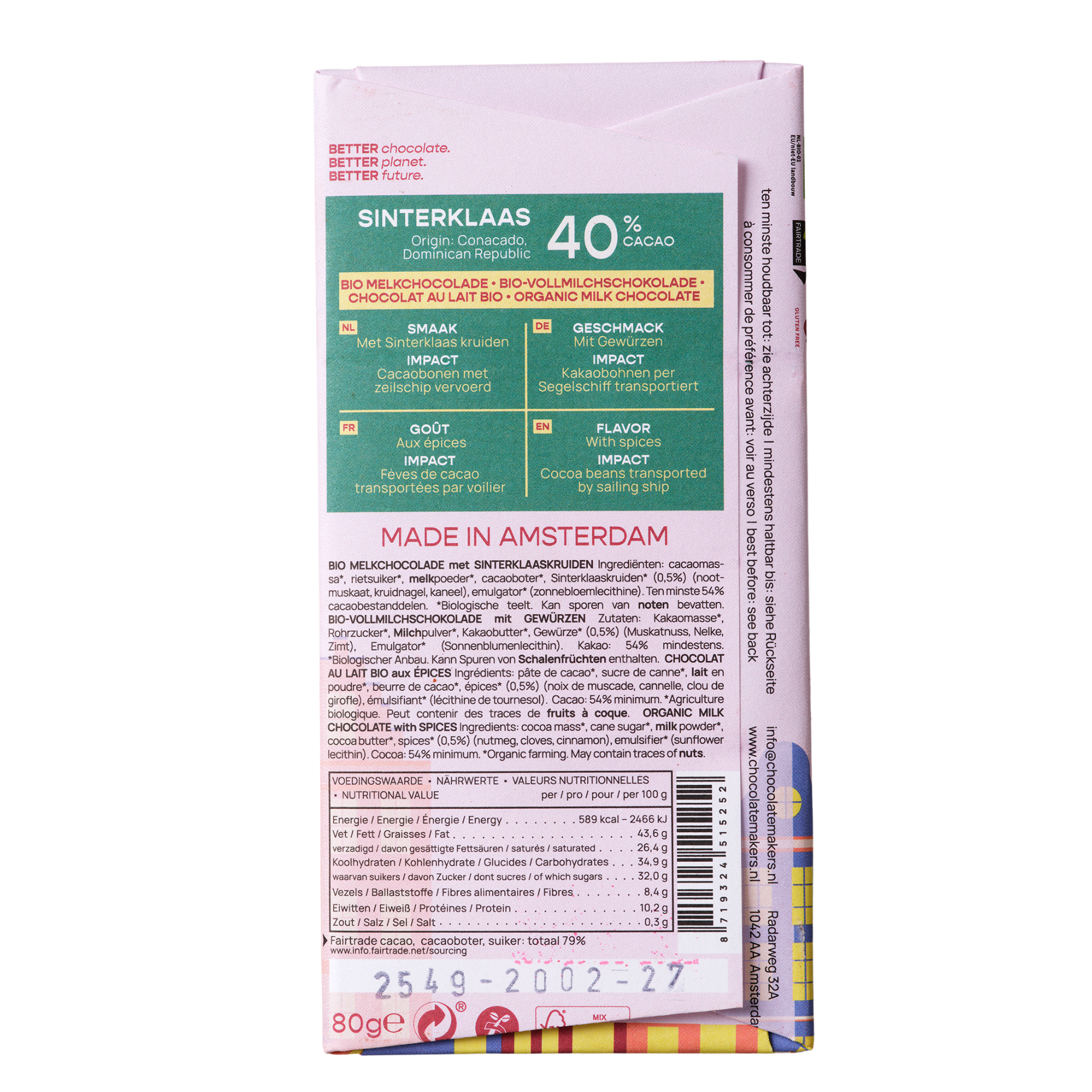 Sinterklaas 40% cacao | Milk Chocolate