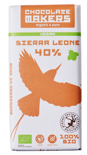 Sierra Leone 40% cacao | Vegan Chocolate