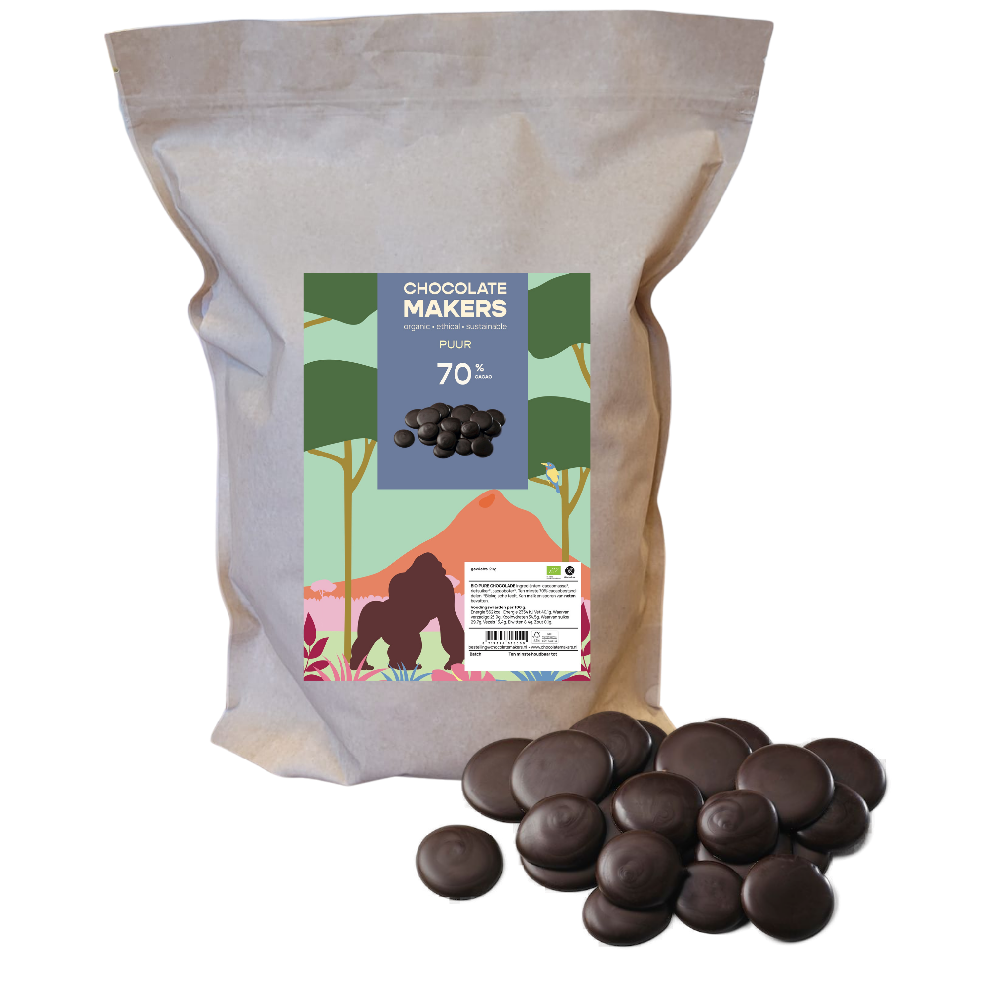 Bio Premium Couverture Dark 70% (2 kg)