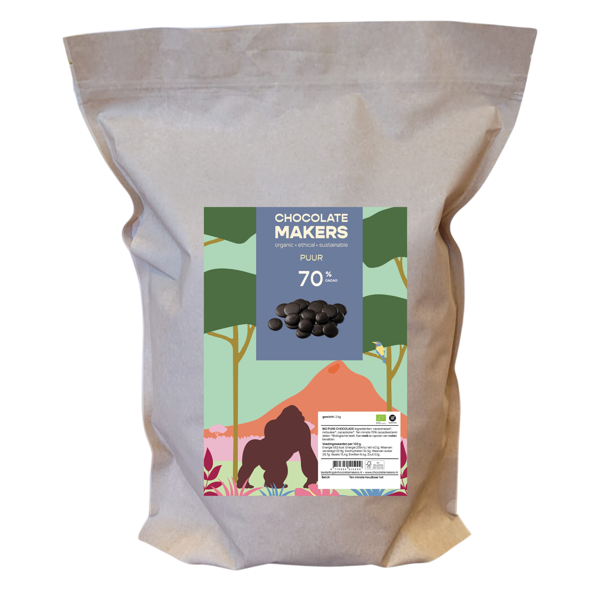 Bio Premium Couverture Dark 70% (2 kg)