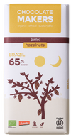 Brasilianische Schokolade mit 65 % Kakaoanteil | Dunkle Schokolade mit Haselnüssen